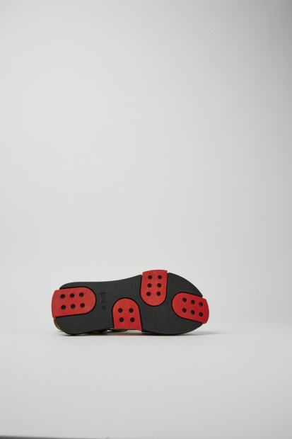 Design Sett Svarte Skinnsandaler For Menn Bobil